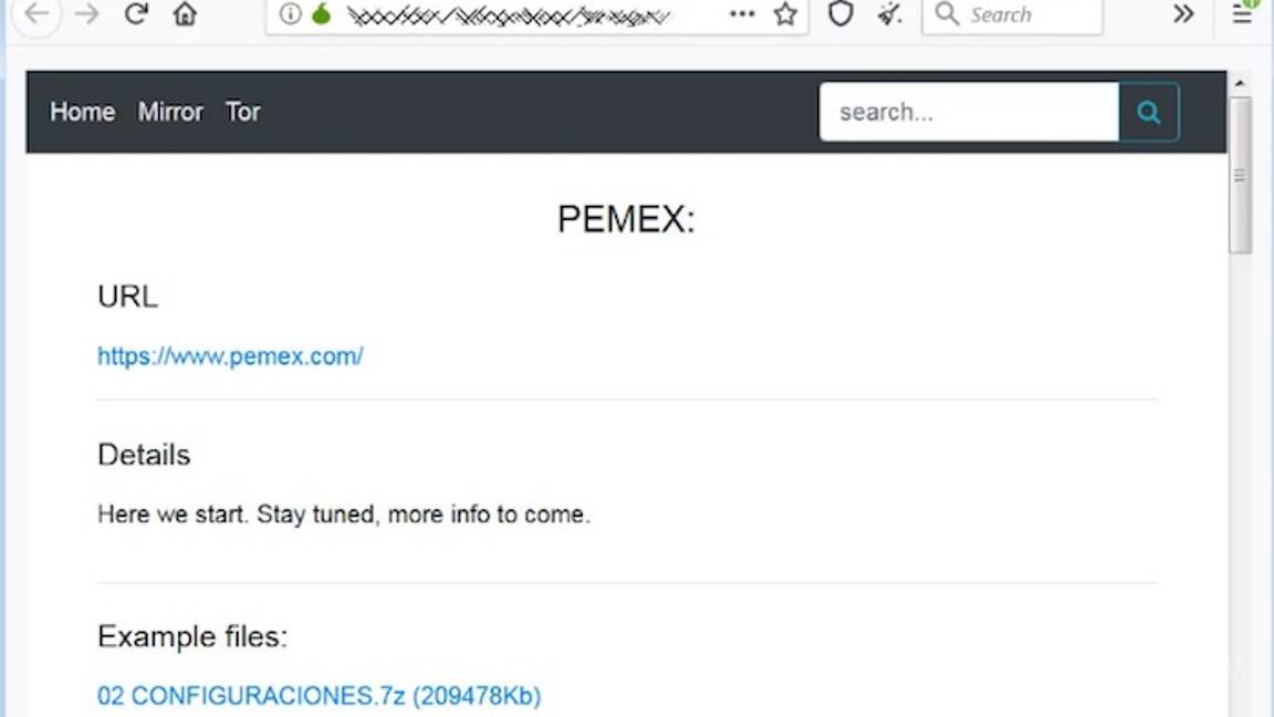 $!Amenazan supuestos hackers que atacaron a Pemex con exhibir datos si el Gobierno no paga un rescate