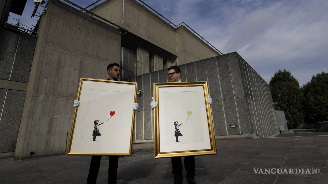 Dos grabados de Banksy son exhibidos en Londres para ser subastados