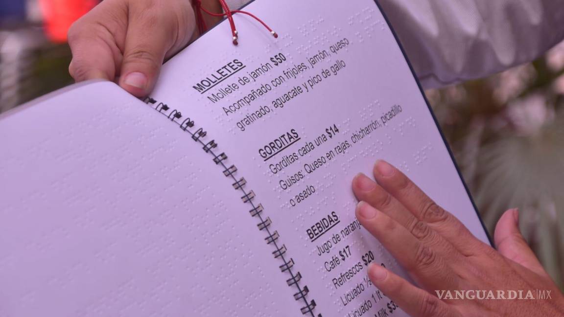 Invitan a restaurantes de Coahuila a contar con menús en Braille
