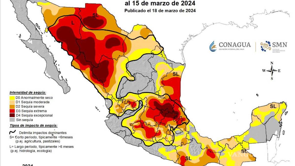 $!Así pinta el territorio nacional con corte al 18 de marzo de este año.
