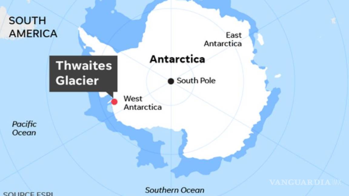 $!Uno de los glaciares más grandes de la Antártida tiene un agujero gigante… ¿Qué pasaría si colapsara?