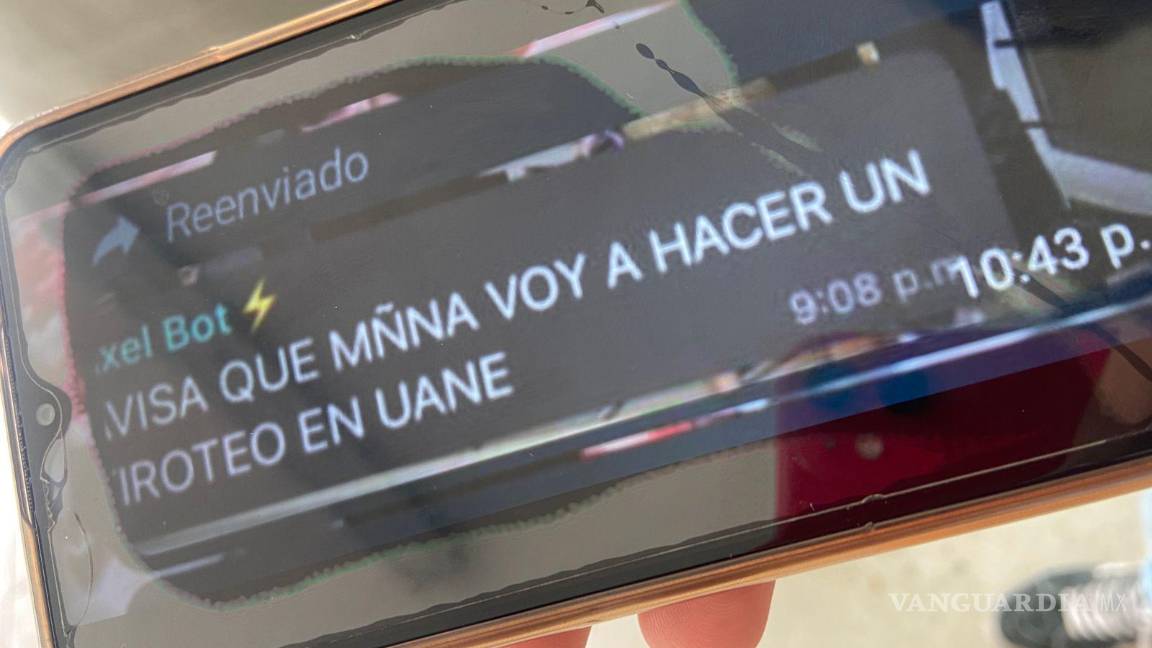 $!Este fue el mensaje que recibieron los alumnos durante la noche del 2 de octubre.