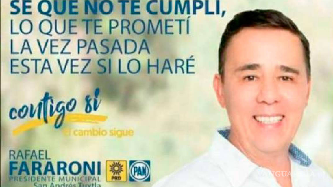¿Por qué son así? Manipulan propaganda de candidato a diputado federal en Veracruz