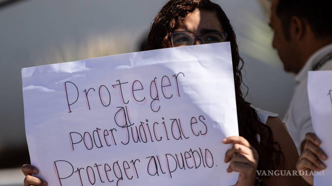 Trabajadores del Poder Judicial se manifiestan por controversia de fideicomisos