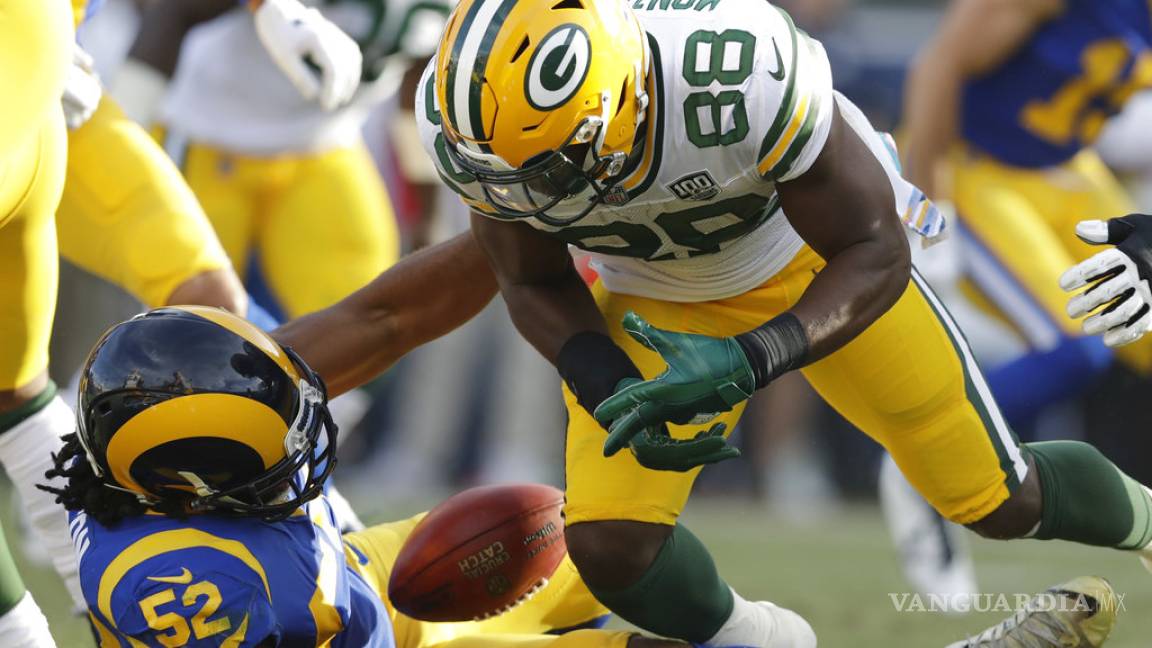 Jugadores de los Packers explotan contra Ty Montgomery por su balón suelto