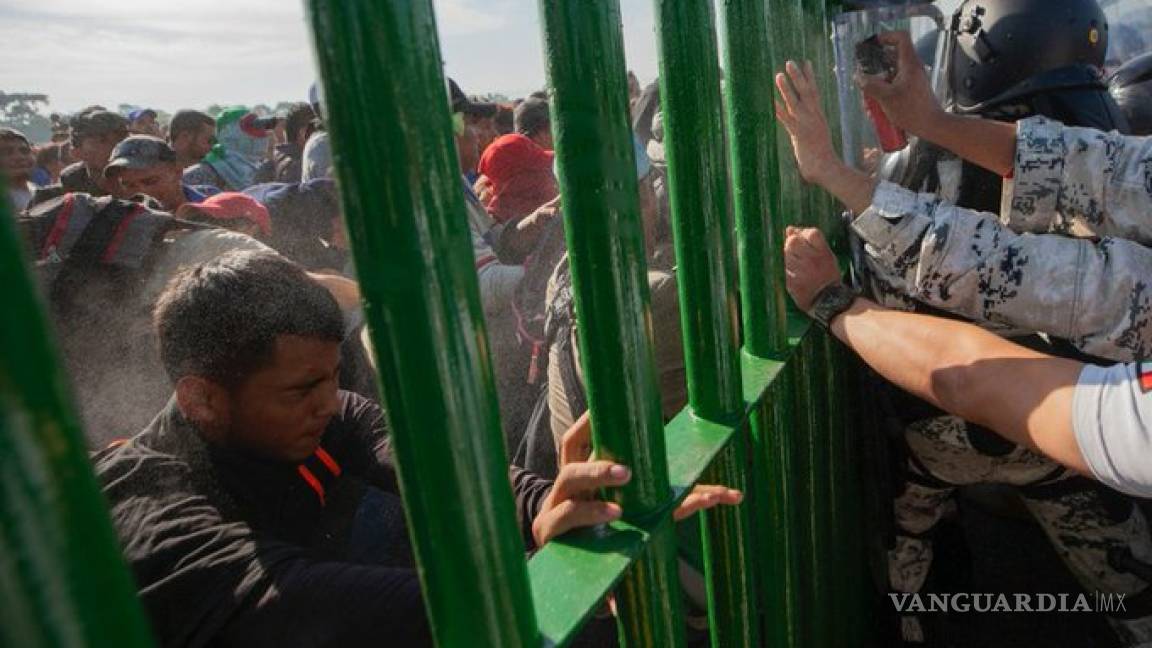 Controla la Guardia Nacional ingreso de nueva caravana migrante por el sur de México