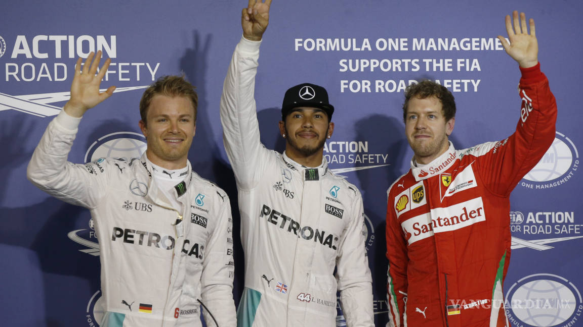 Hamilton saldrá primero, al lado de Rosberg, en el Gran Premio de Baréin