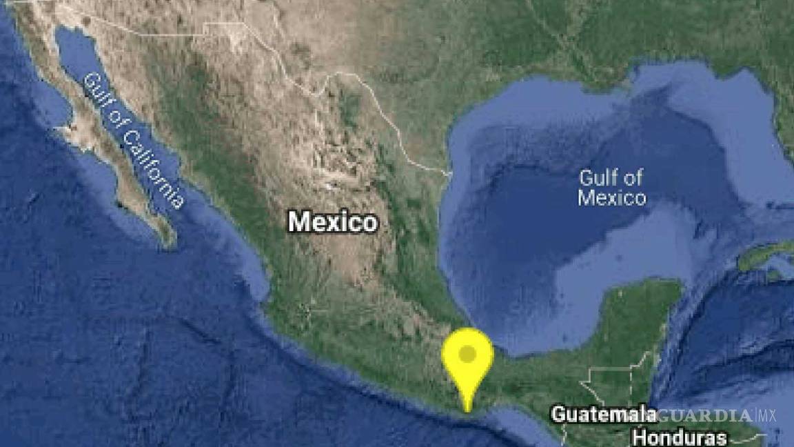 Se registra sismo de magnitud 5 en Oaxaca