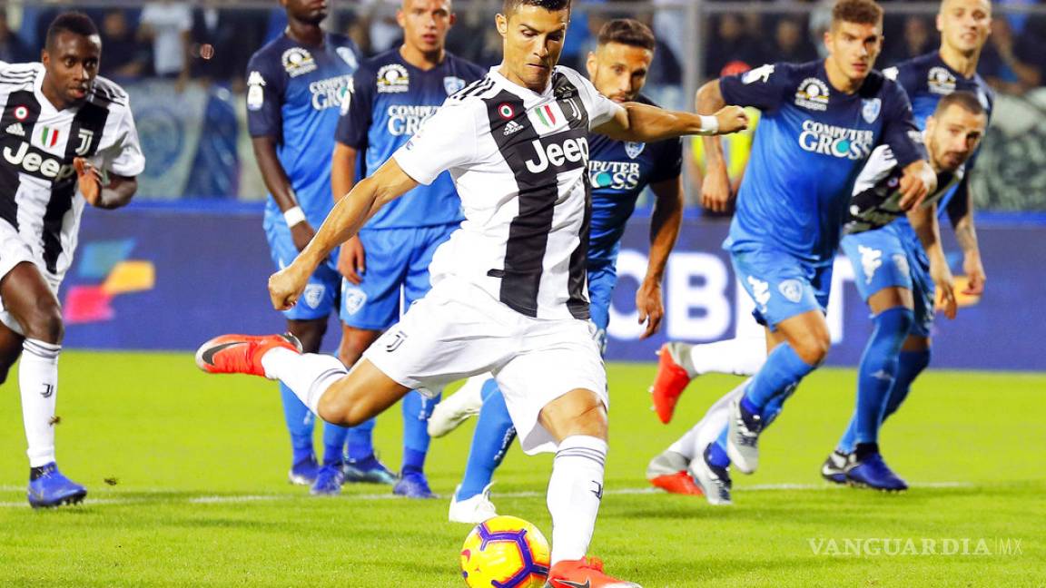 Cristiano Ronaldo 'rescata' a la Juventus del Empoli