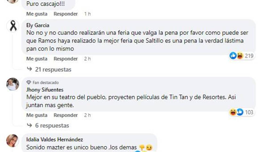 $!Cientos de internautas mostraron su decepción con la cartelera del evento.