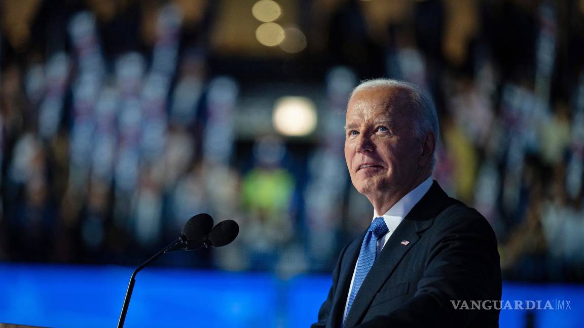 $!El presidente de Estados Unidos, Joe Biden, pronuncia un discurso en la Convención Nacional Demócrata de 2024 en Chicago, Illinois.