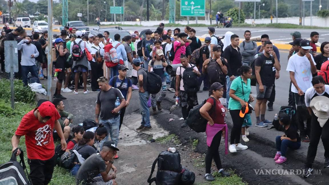 $!Una caravana con cientos de migrantes partió de la frontera sur de México para presionar en vísperas de las elecciones del domingo.