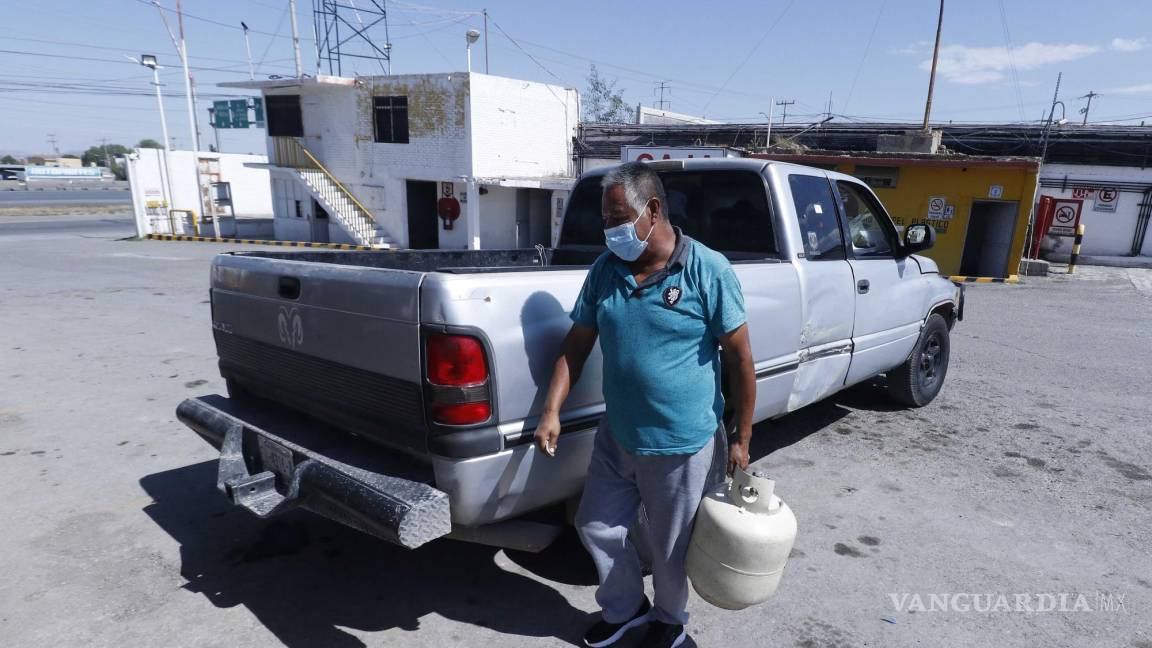 Por caro, se desploma venta de gas en el Sureste de Coahuila