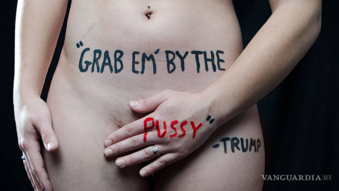 $!Frases sexistas de Trump plasmadas en cuerpos de mujeres (Fotos)