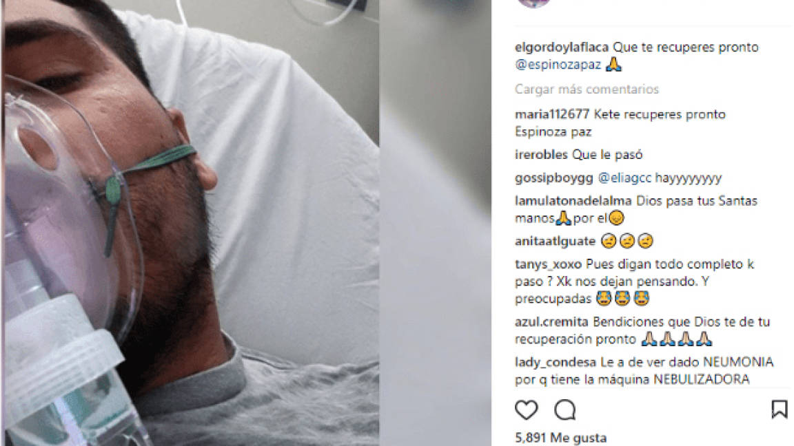 Espinoza Paz fue internado en hospital de emergencia