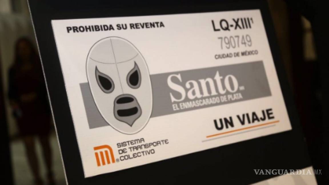 Boleto del metro llevará imagen de la máscara de &quot;El Santo&quot;