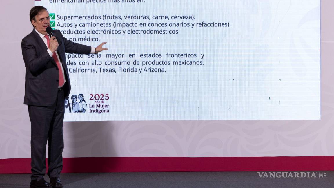 $!Marcelo Ebrard, secretario de Economía, durante la conferencia Mañanera del Pueblo desde Palacio Nacional