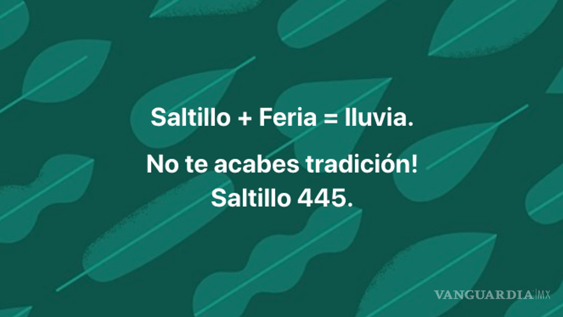 $!‘Samuel, ¿te llevamos la feria a Monterrey?’; destacan en redes que en Saltillo llueve desde que se inauguró