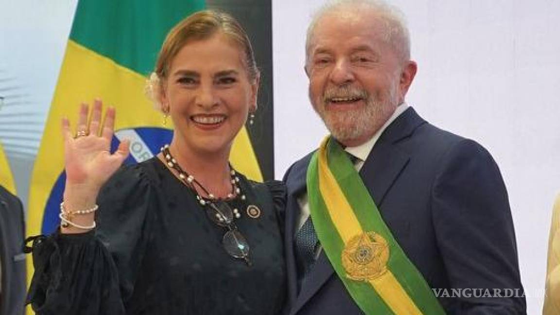 Gutiérrez Müller asiste a toma de protesta de Lula da Silva como presidente de Brasil en representación de AMLO