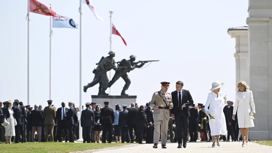 $!En conmemoración del 80 aniversario del ‘Día D’, Biden y Macrón prometen no abandonar a Ucrania