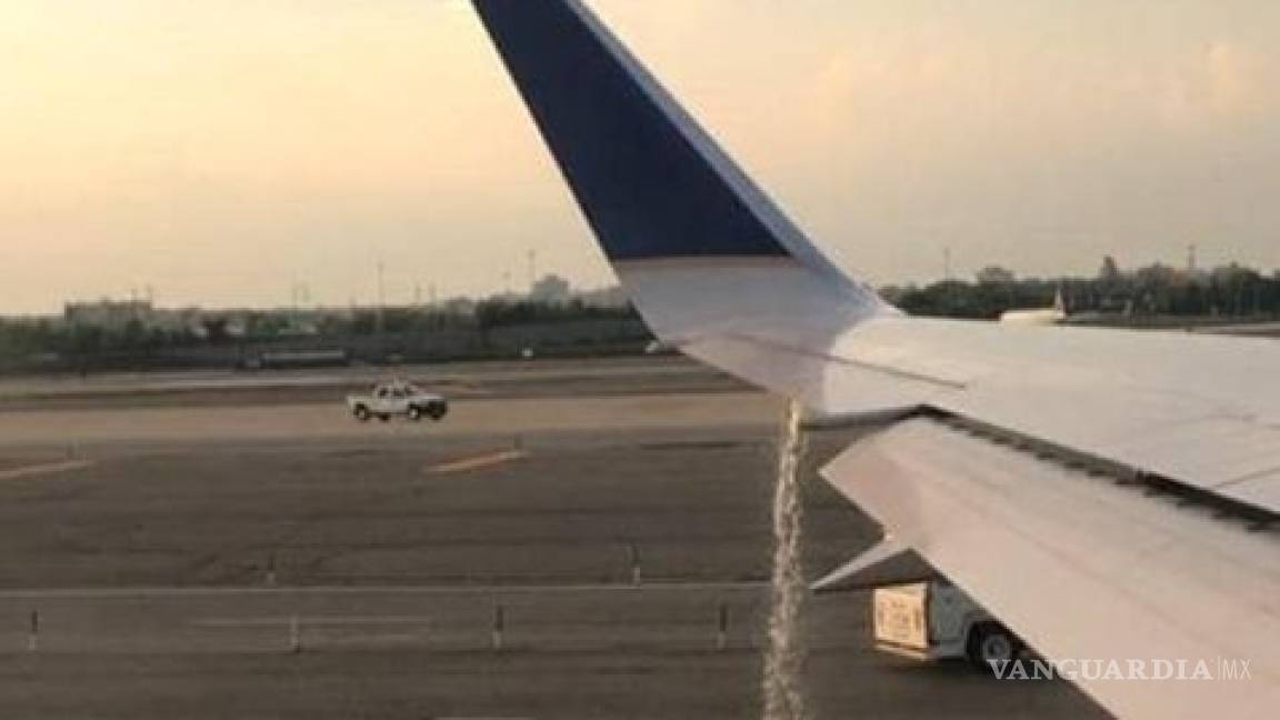 ¡Pasajera evita posible catástrofe! Descubre fuga de combustible en avión de United Airlines