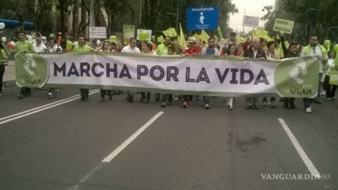 Protestan activistas contra el aborto en CDMX