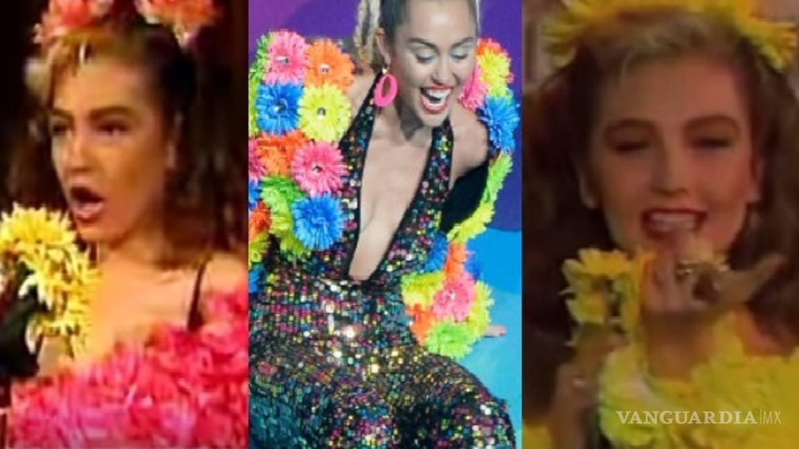 $!'Lady Gaga, Katy Perry y Miley Cyrus copian mis looks de Siempre en Domingo': Thalía