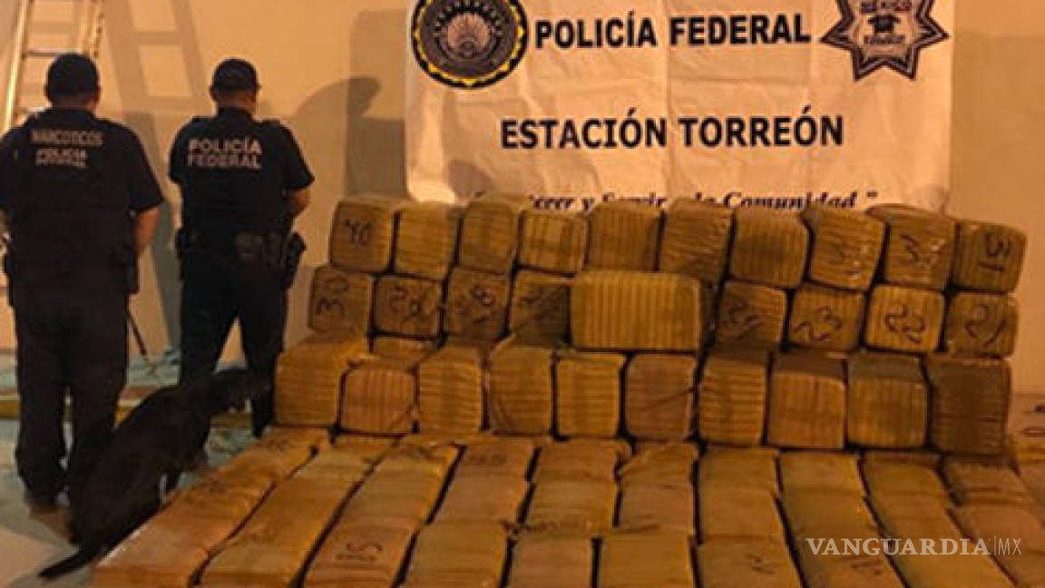 Policía Federal asegura una tonelada de mariguana en Coahuila