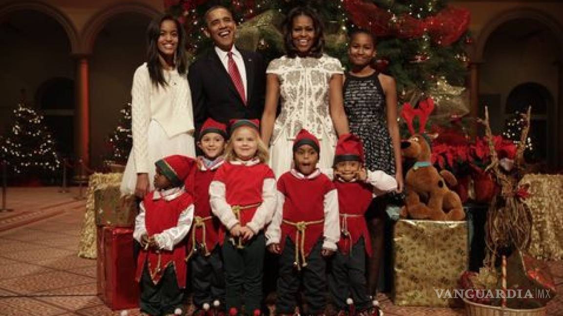 La Familia Obama envía un mensaje de Feliz Navidad