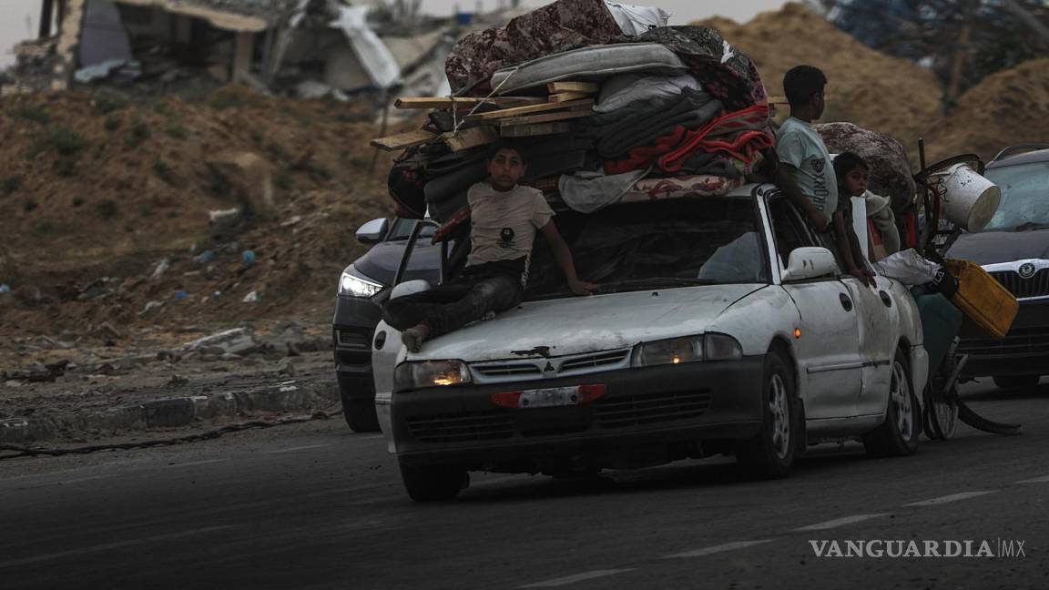 $!Unas 110,000 personas han huido de Rafah, en el extremo sur de Gaza.