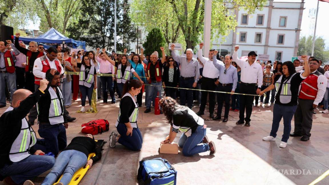 Saltillo conmemora el Día Nacional de Protección Civil con simulacros y mejoras en el equipamiento