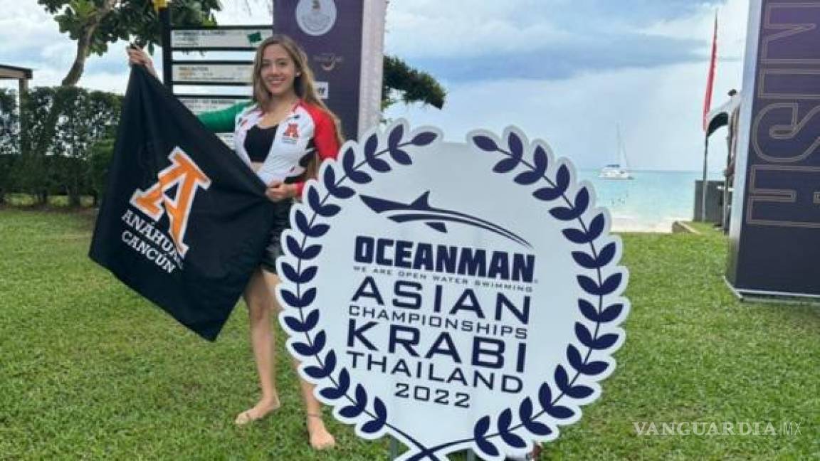 De Saltillo a Tailandia, Alejandra Iturbe gana oro en Campeonato Mundial de Aguas Abiertas