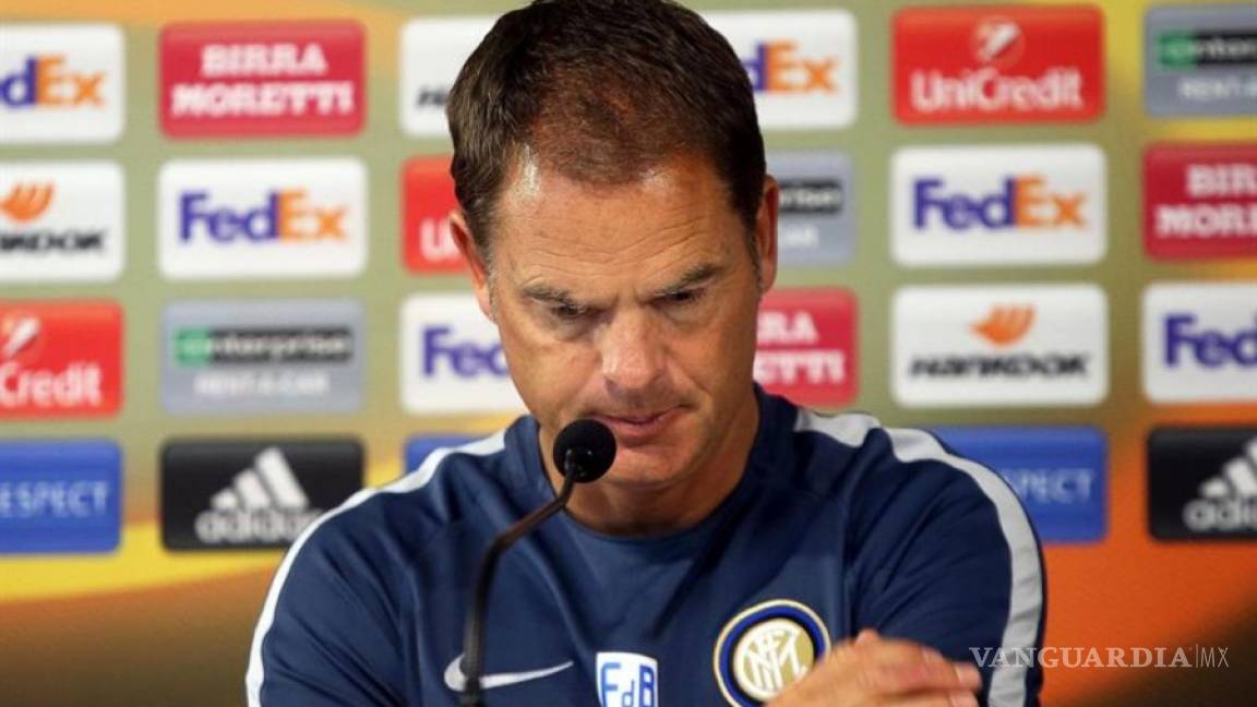 Inter destituye al técnico Frank De Boer