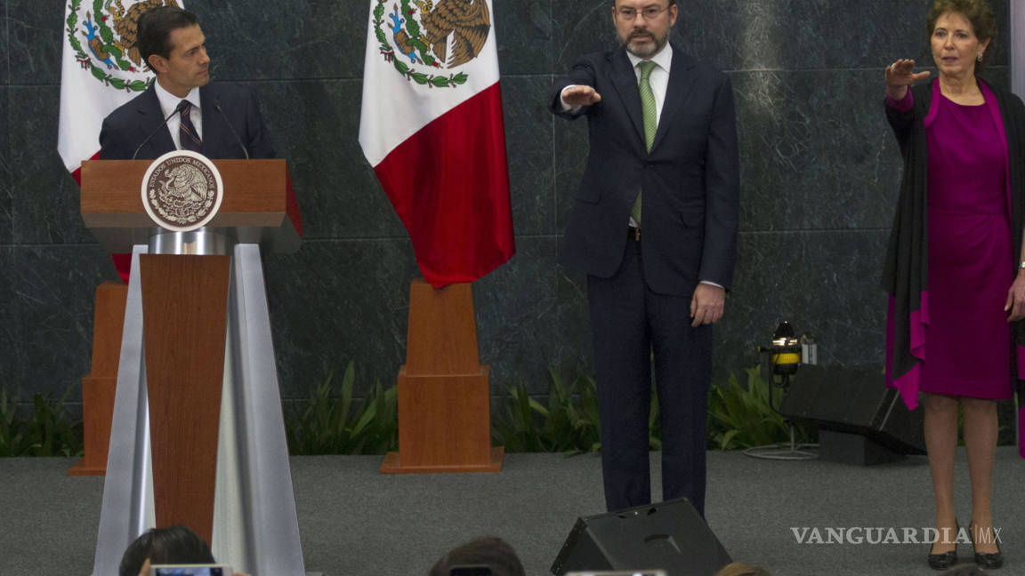 Felicita EU a Luis Videgaray por nombramiento