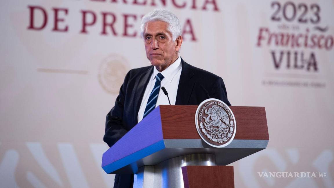 $!Germán Martínez, titular de la Conagua, explicó en “La Mañanera” la situación que vive San Luis Potosí en cuanto al abastecimiento de agua. | Foto: Presidencia