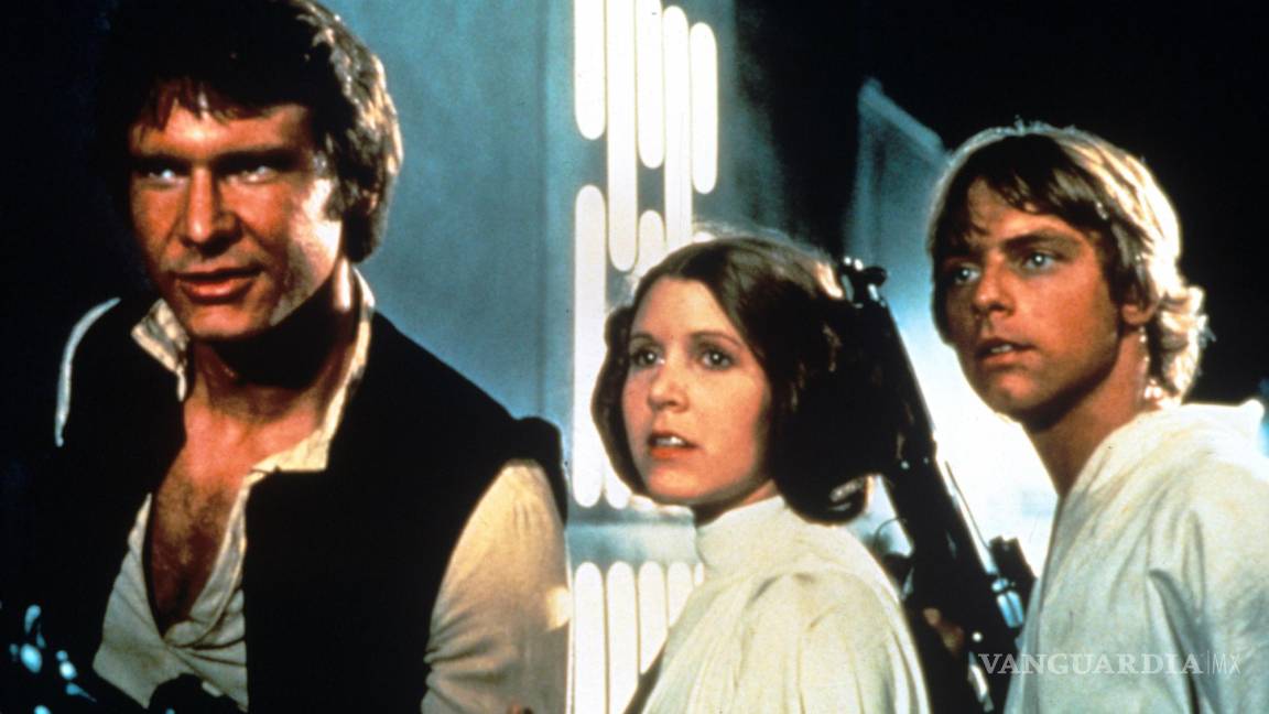 $!Harrison Ford, Carrie Fisher y Mark Hamill en la saga de George Lucas.