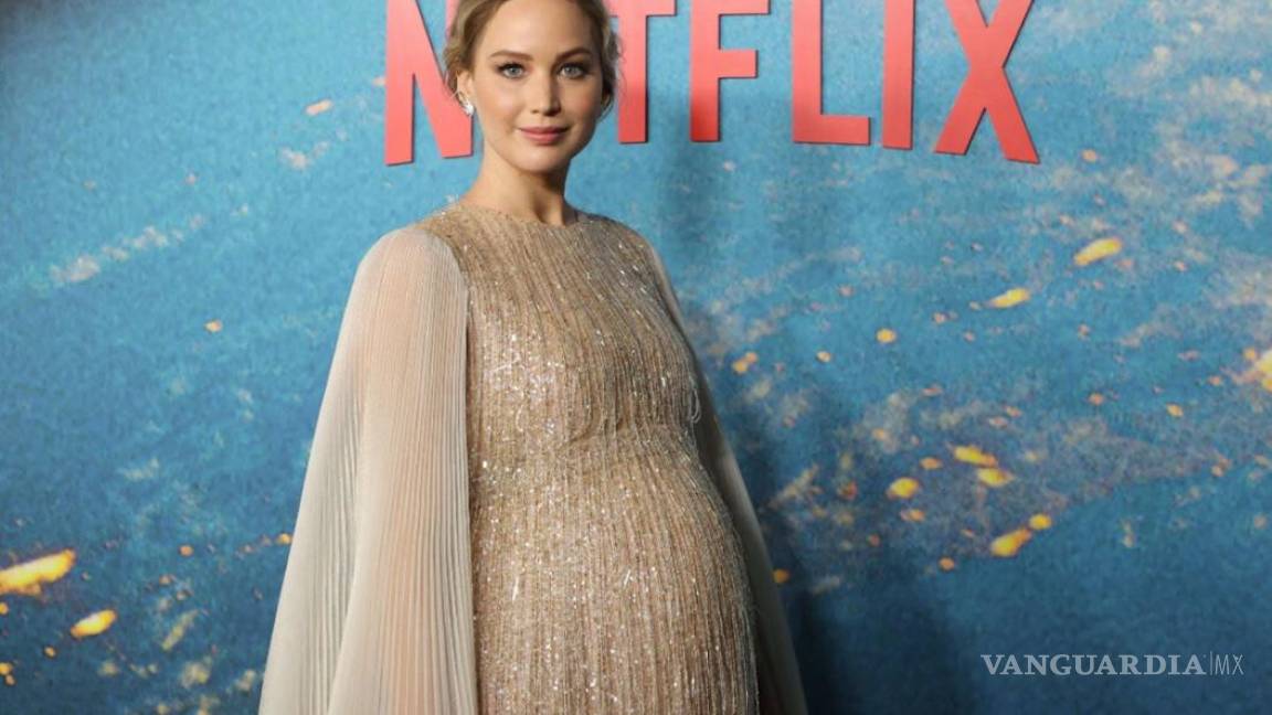 Así luce Jennifer Lawrence su embarazo en la alfombra roja de ‘Don’t look Up’
