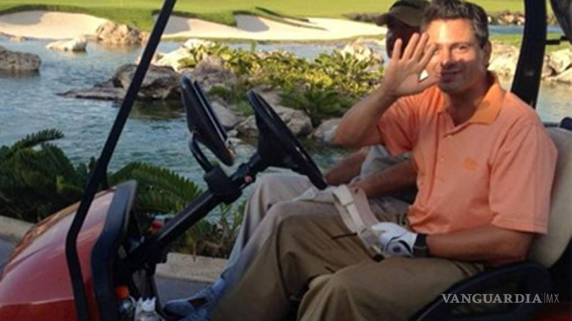 Peña Nieto jugó golf en un campo de España mientras Emilio Lozoya era detenido