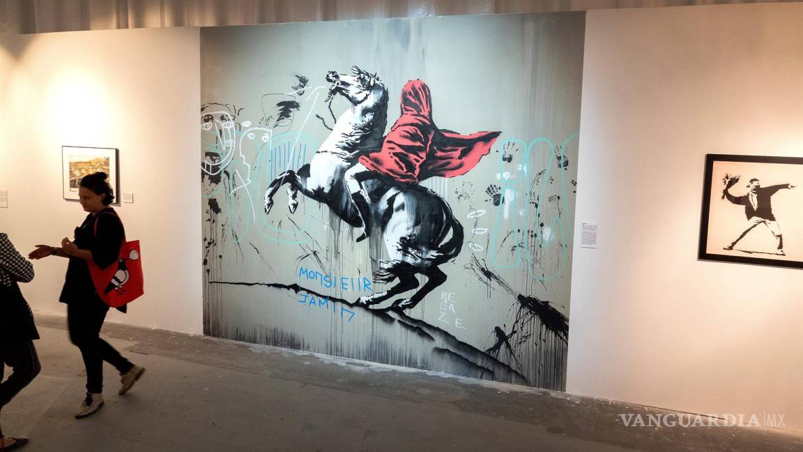 Arte provocador de Banksy se exhibe en Miami