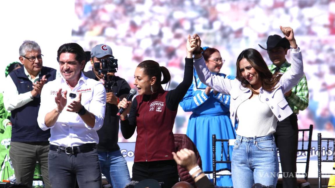 ‘Encuestas dicen que vamos ganando en Coahuila’: Claudia Sheinbaum, desde Ramos Arizpe