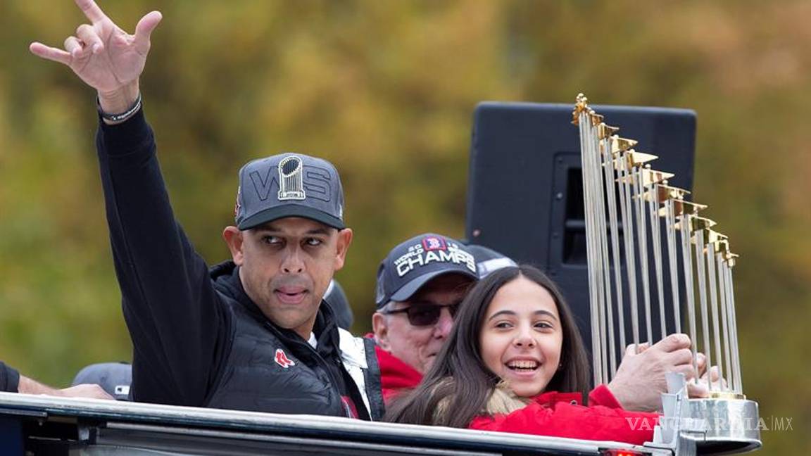 $!Así festejaron los Red Sox de Boston su noveno campeonato