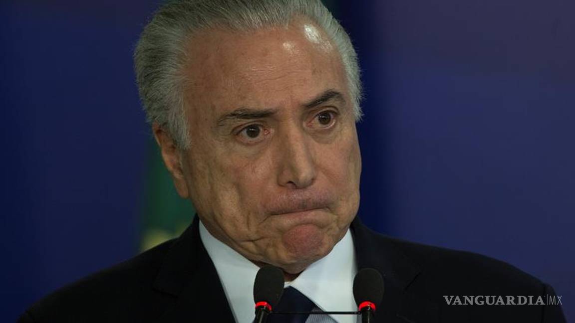 $!Congreso de Brasil salva a Michel Temer de ir juicio por corrupción