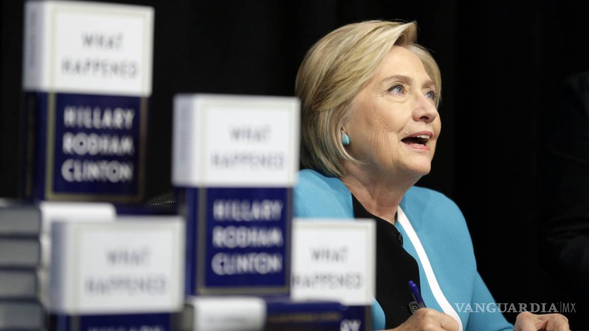 Publica Hillary Clinton su libro &quot;What Happened”