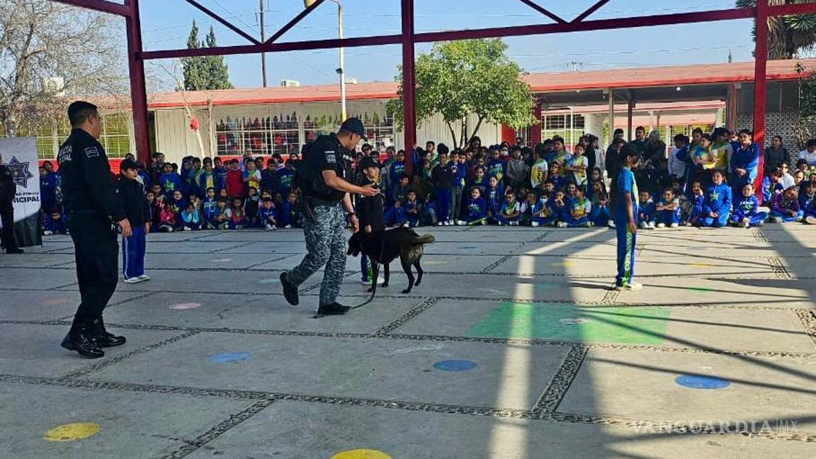 $!Los agentes caninos Billy y Wera realizan demostraciones de detección y protección.