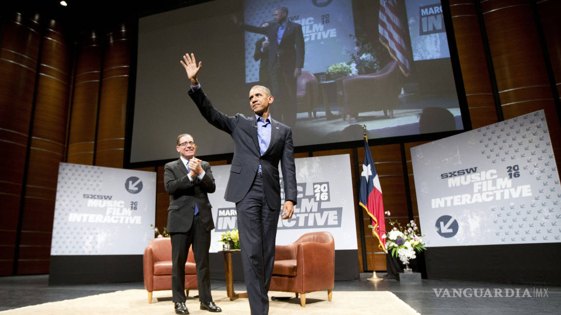 &quot;Vengo aquí a reclutarlos&quot;; Obama habla sobre tecnología en SXSW