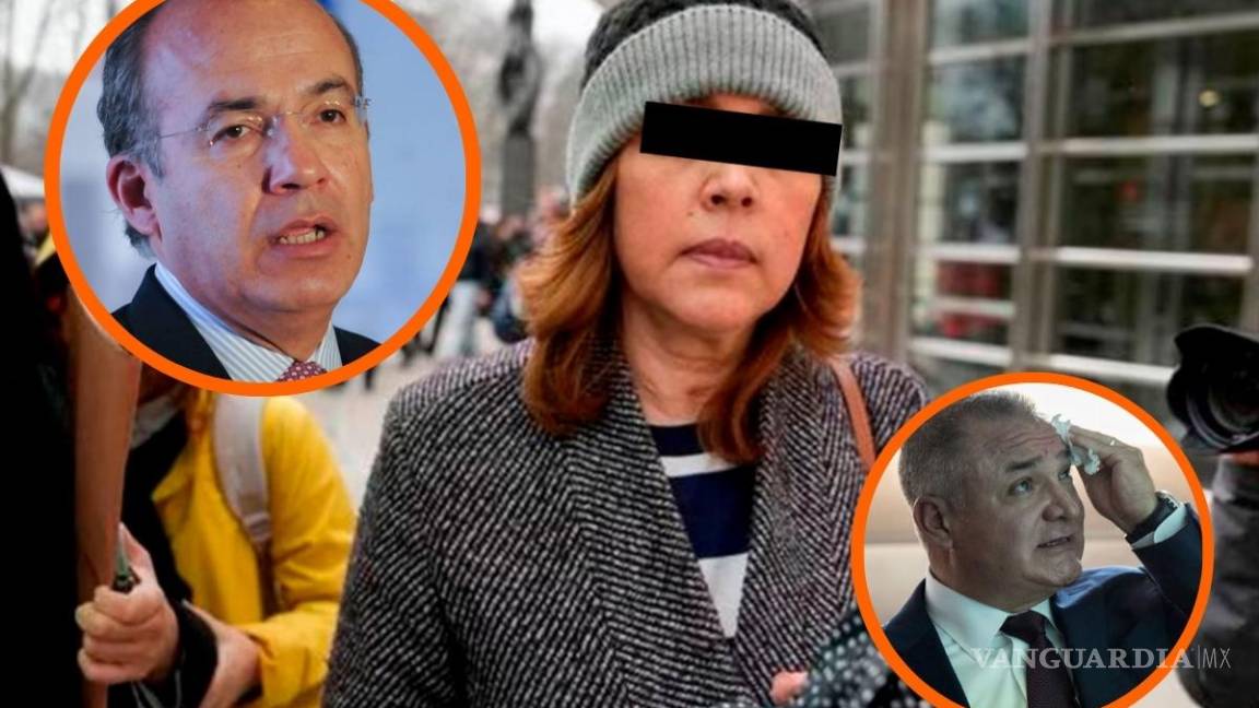 ‘¡Sigues tú, Felipe Calderón!’: Reciben con gritos a familia de Genaro García Luna en corte de NY