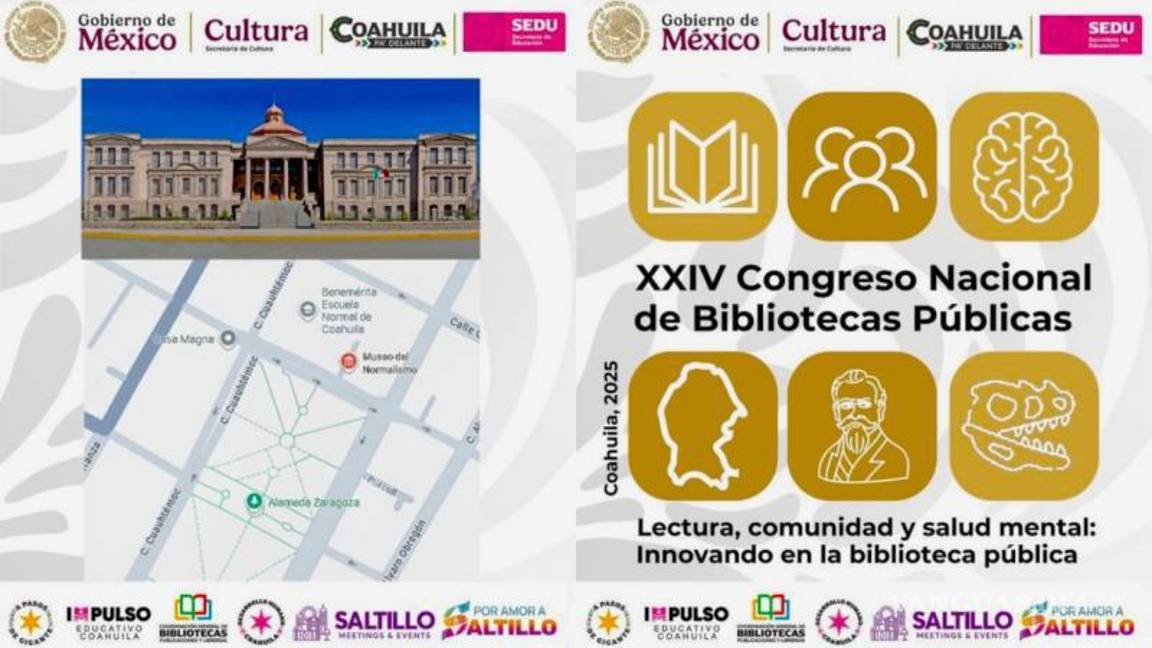 $!El tema central del congreso es la relación entre lectura, comunidad y salud mental en los espacios bibliotecarios.