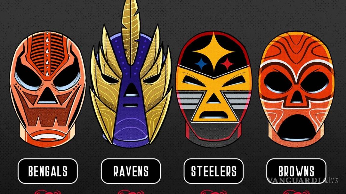 La NFL saca lo mexicano y aplica 'la quebradora' en esta temporada, cada equipo ya tiene su propia máscara