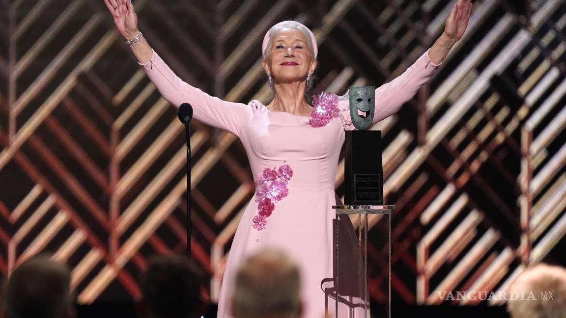 $!Helen Mirren recibió el Premio SAG a la Trayectoria, en donde compartió el secreto para el éxito en Hollywood.