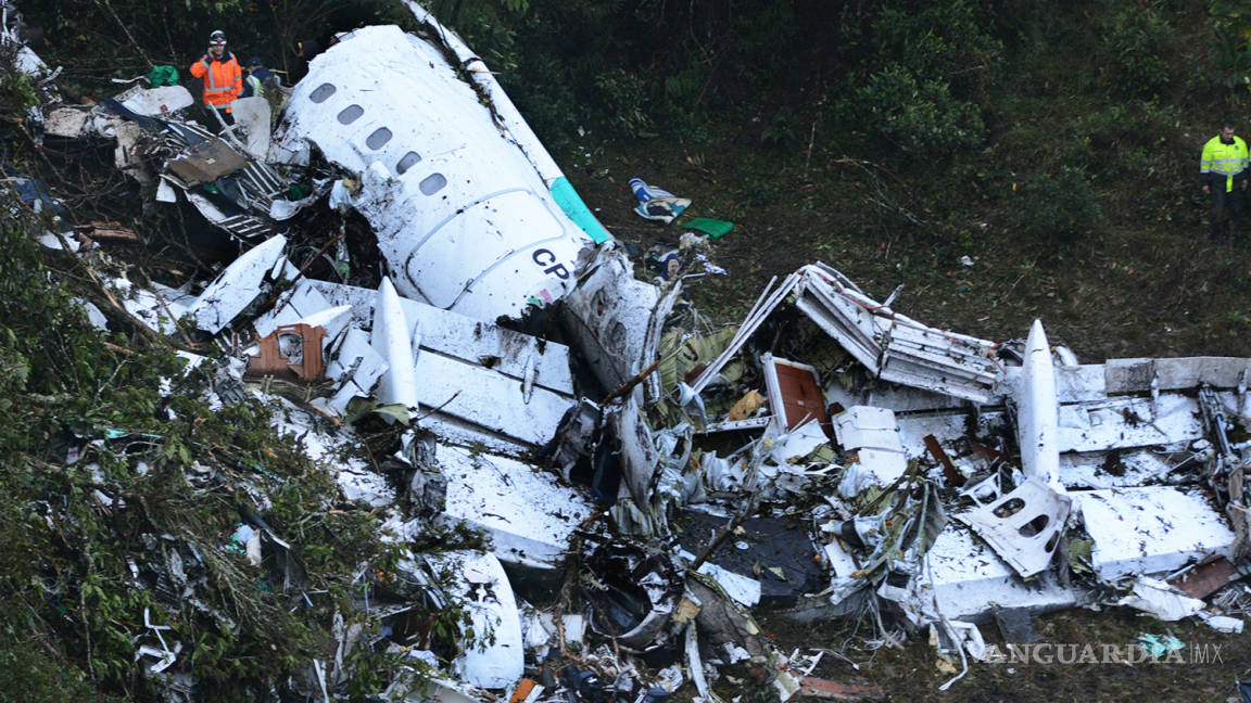Así quedó el avión del Chapecoense; las imágenes de la tragedia